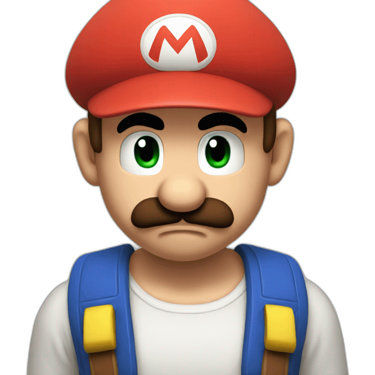 mario crying emoji