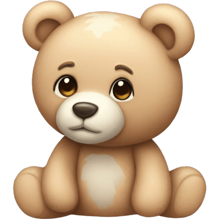 Pastel teddy bear  emoji