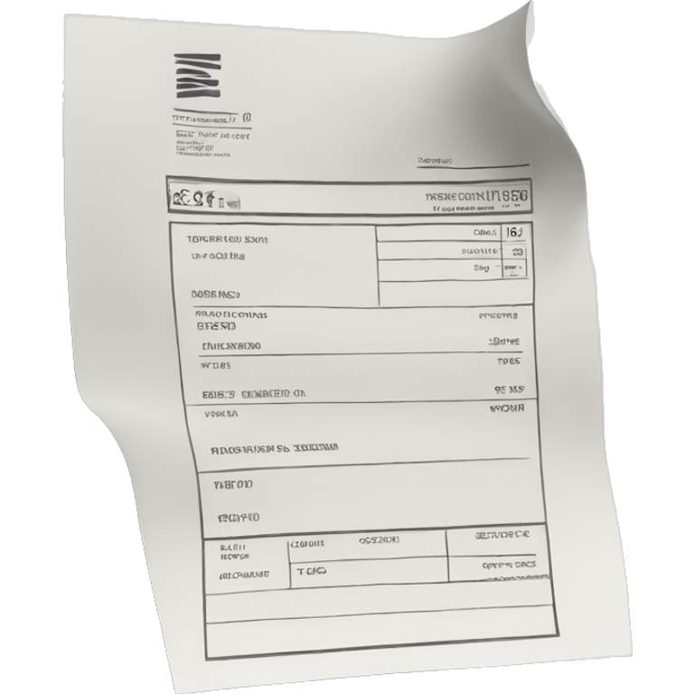 paper invoice 3d emoji emoji