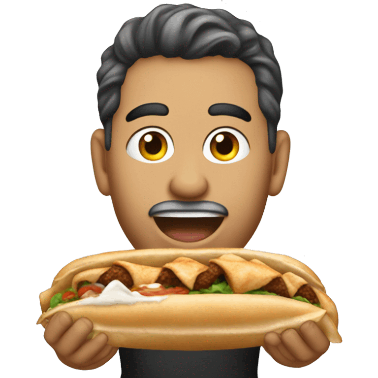 Tony kasandrinos eating a Gyro emoji