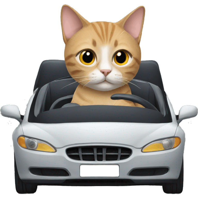 Cat in a car emoji