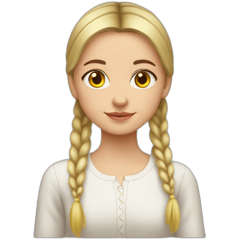 Ukrainian girl emoji