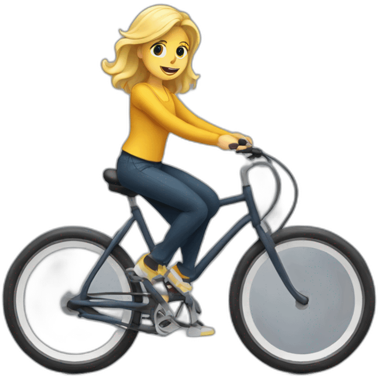 Blond sur un vélo  emoji