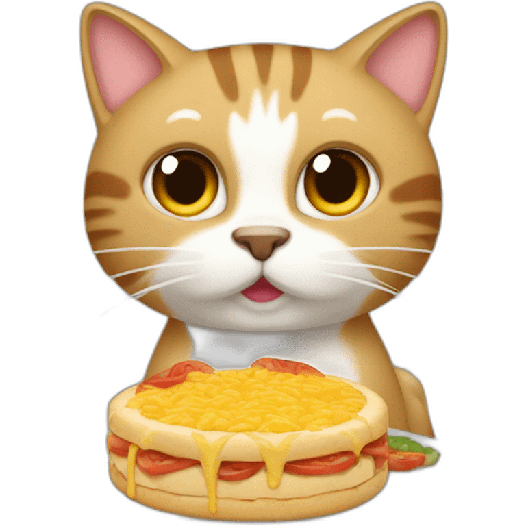 gato comiendo dona emoji