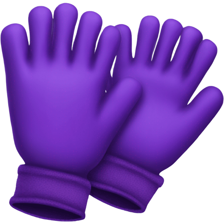 Purple gloves emoji