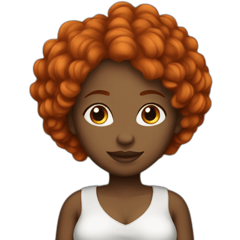 black woman redhead pregnant lesbian emoji