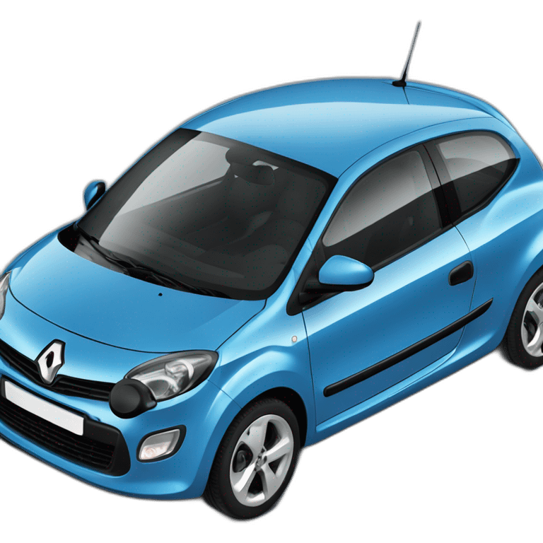 Renault Twingo 2013 blue car emoji