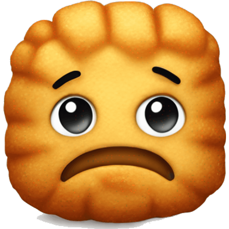 tater tot with a frown emoji