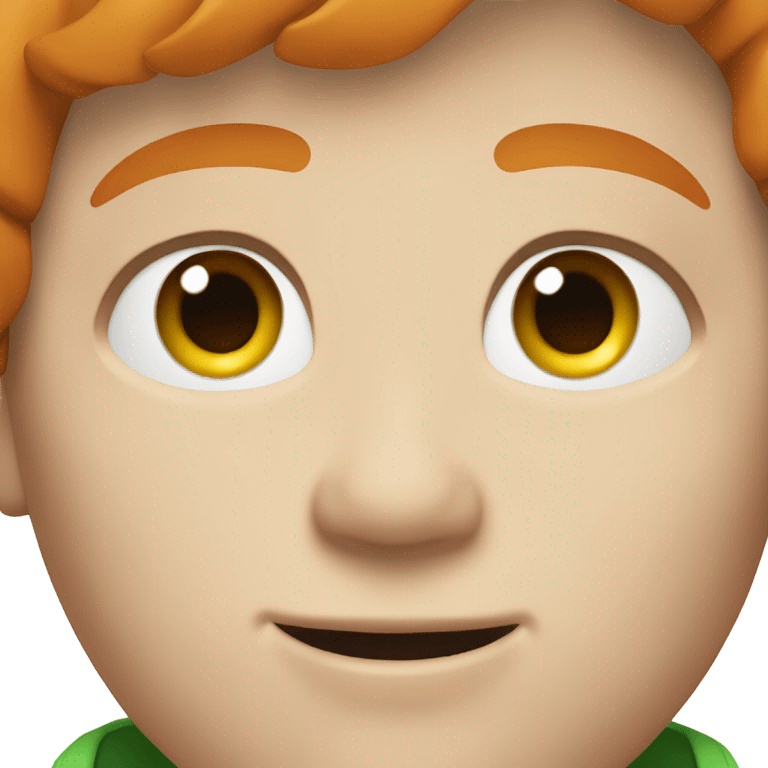 white ginger boy with green eyes emoji