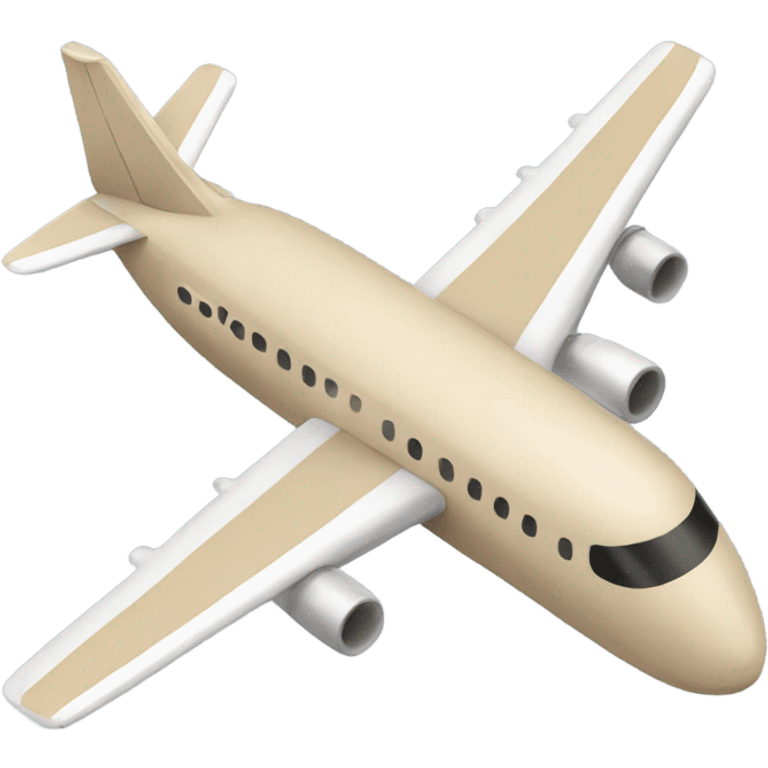 beige airplane emoji