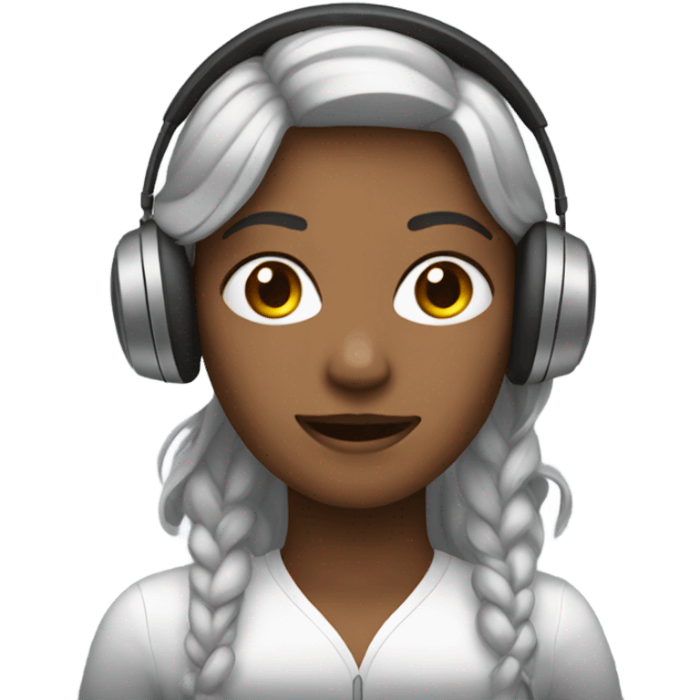 Women with headphones emoji