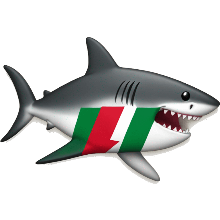 Palestine flag with shark emoji