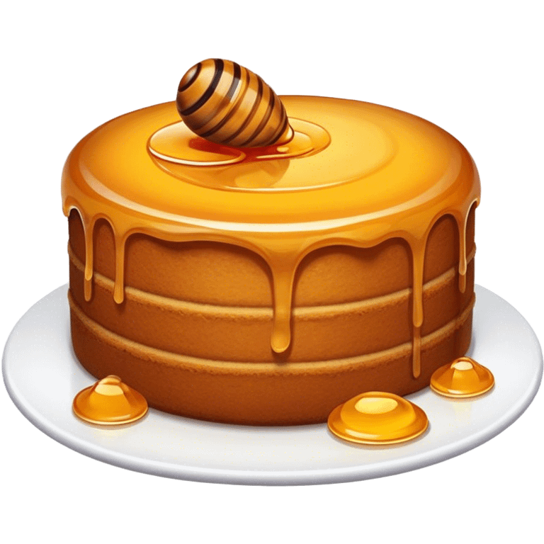 Honey cake emoji