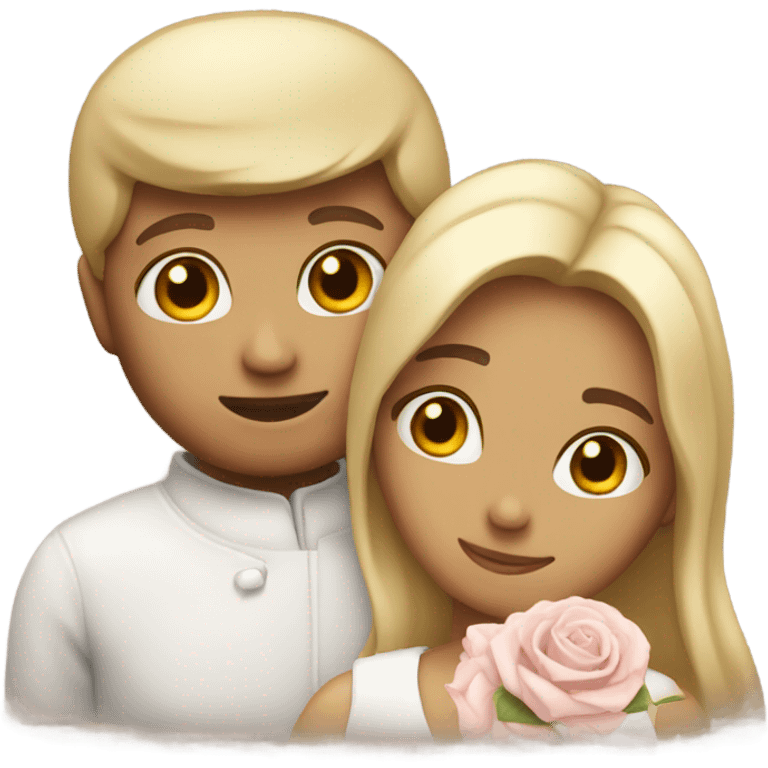 A default emoji looking romantic emoji