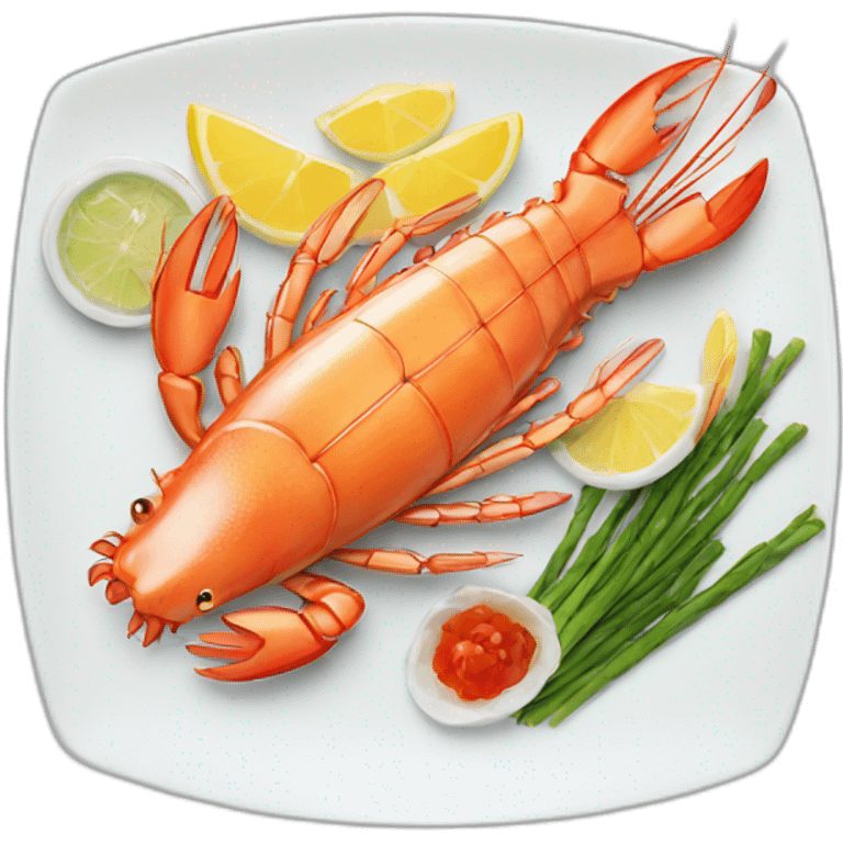 seafood plate emoji