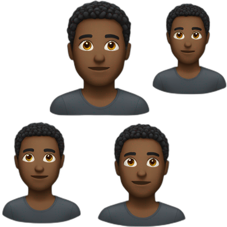 black man tech emoji