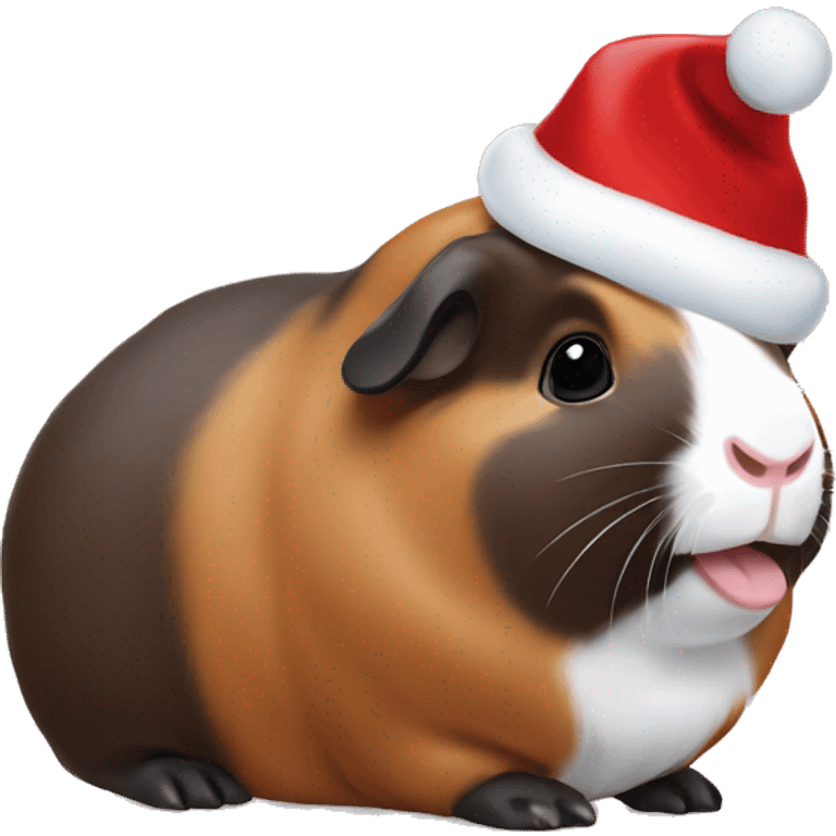 Christmas guineapig emoji