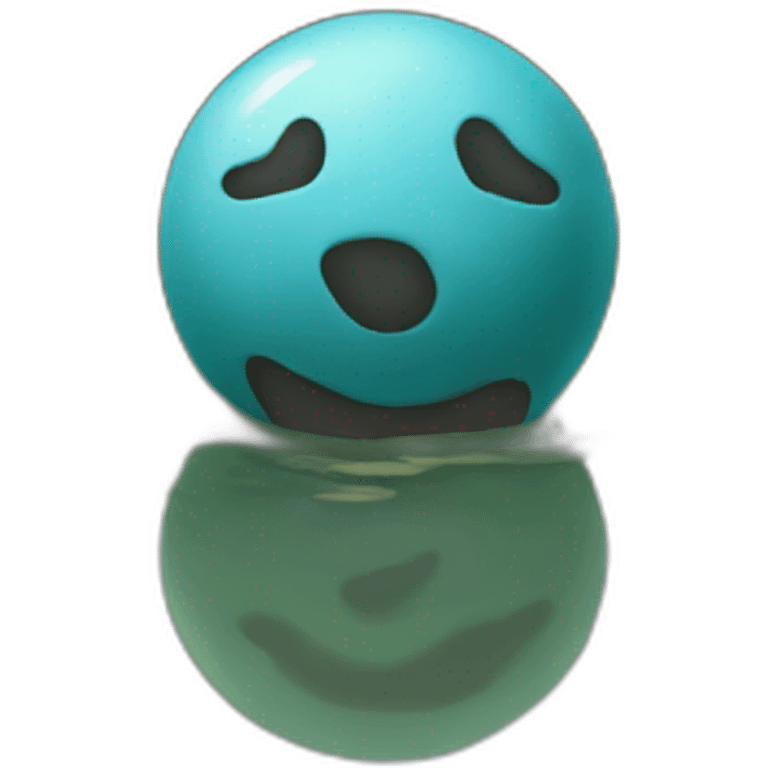 a ball in the river emoji