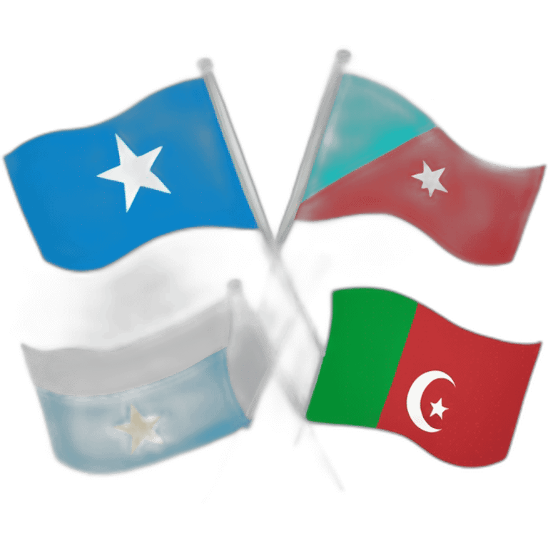 Somalia and morroco flags emoji