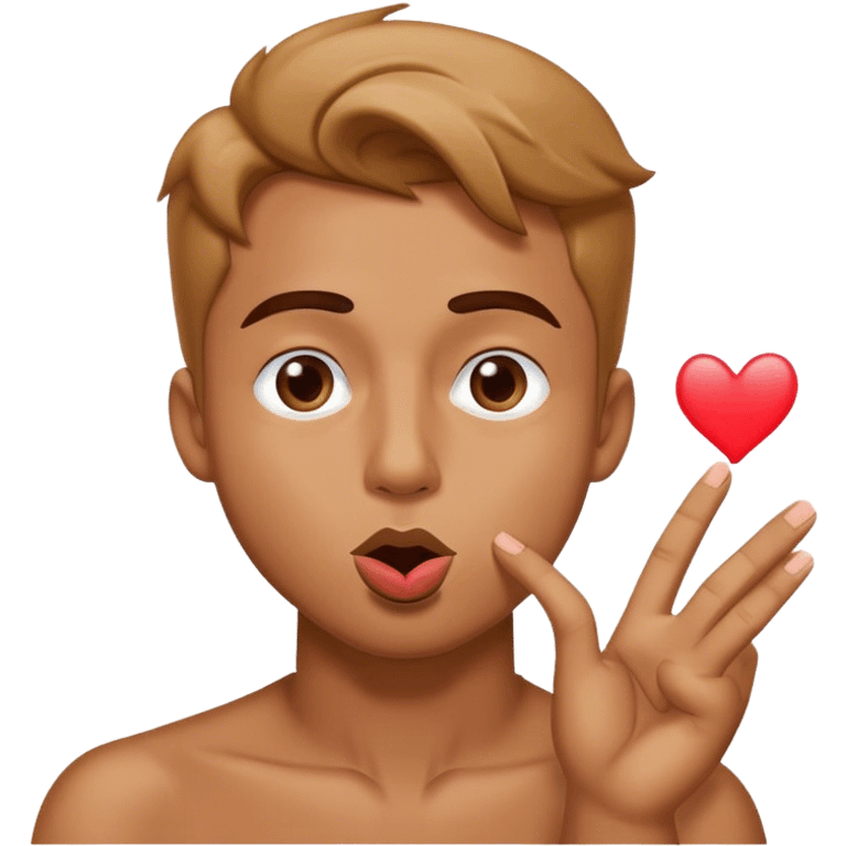 guy blowing a kiss emoji