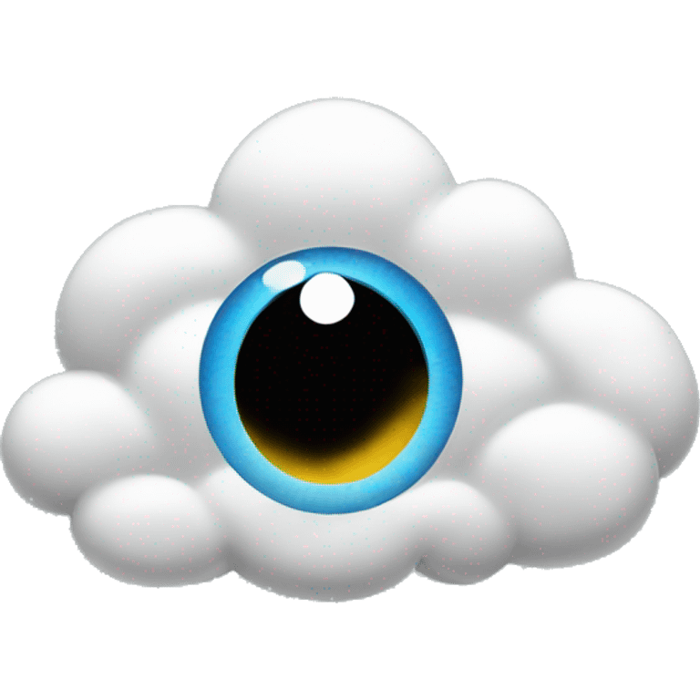 cloud with eye emoji