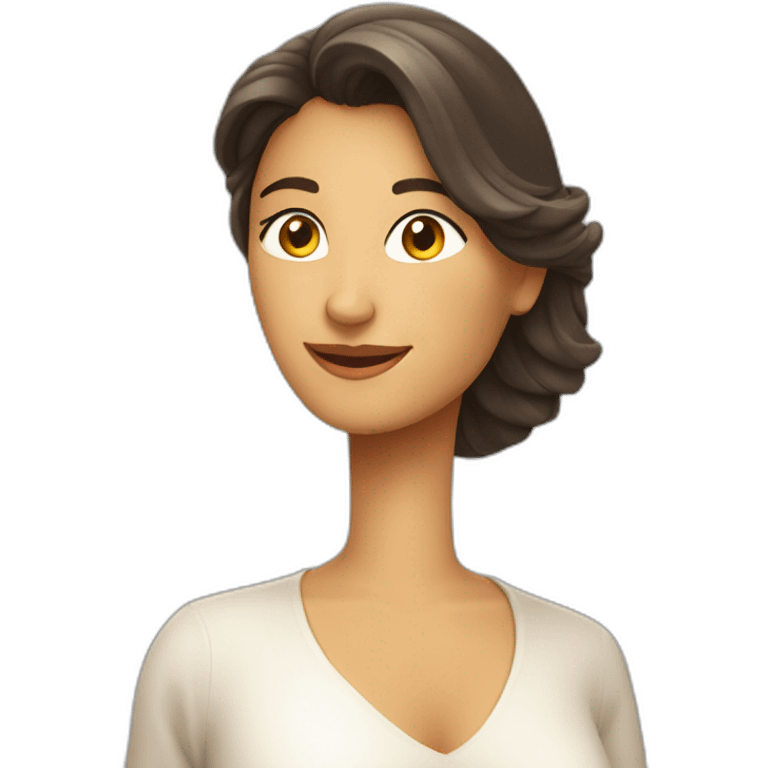 Mujer bella envuelta en luz emoji