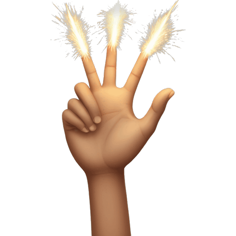 realistic hand in hand sparkler emoji