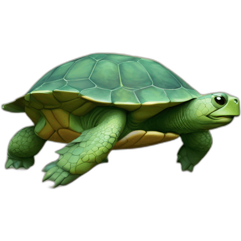 Tortue dans ses pensées emoji