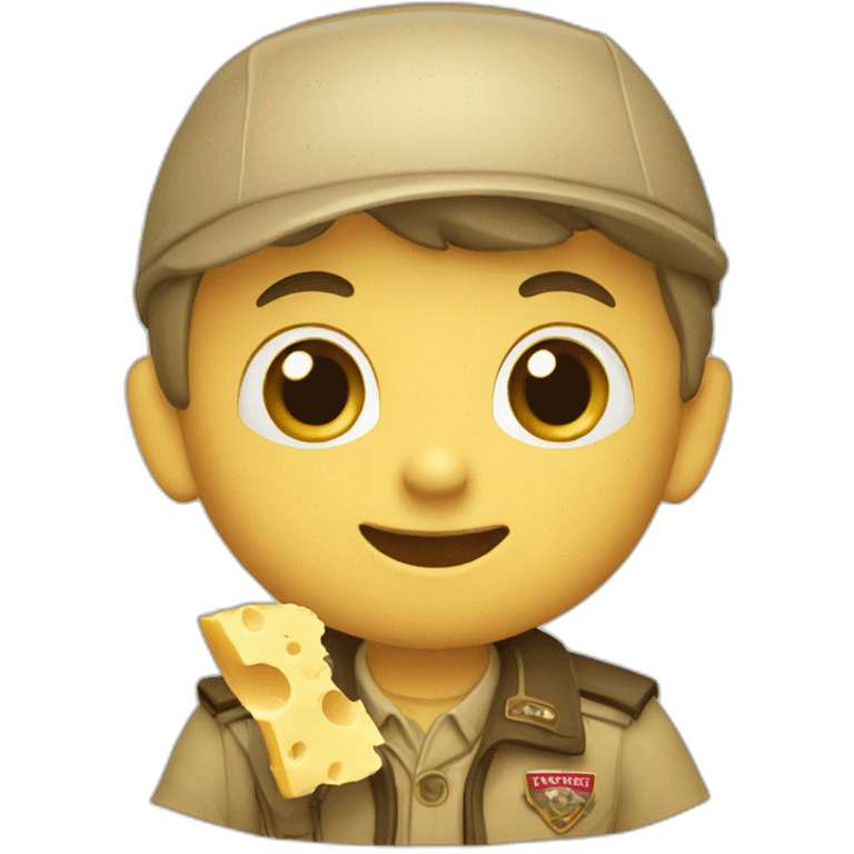 scout eating cheese emoji