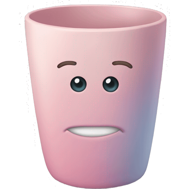 Vaso Stanley rosa pastel  emoji