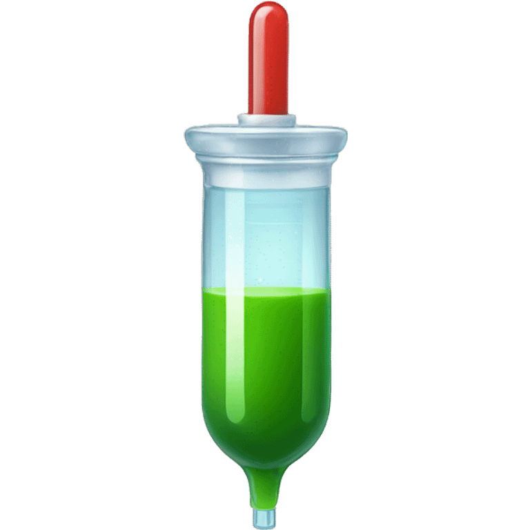 syringe with green juice emoji