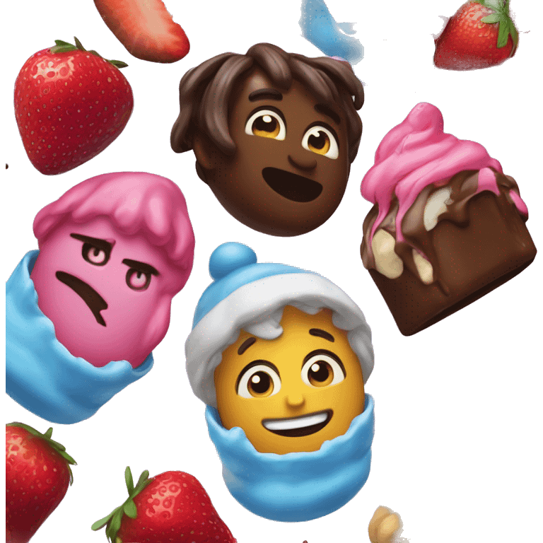 🧋🍫🍓 emoji