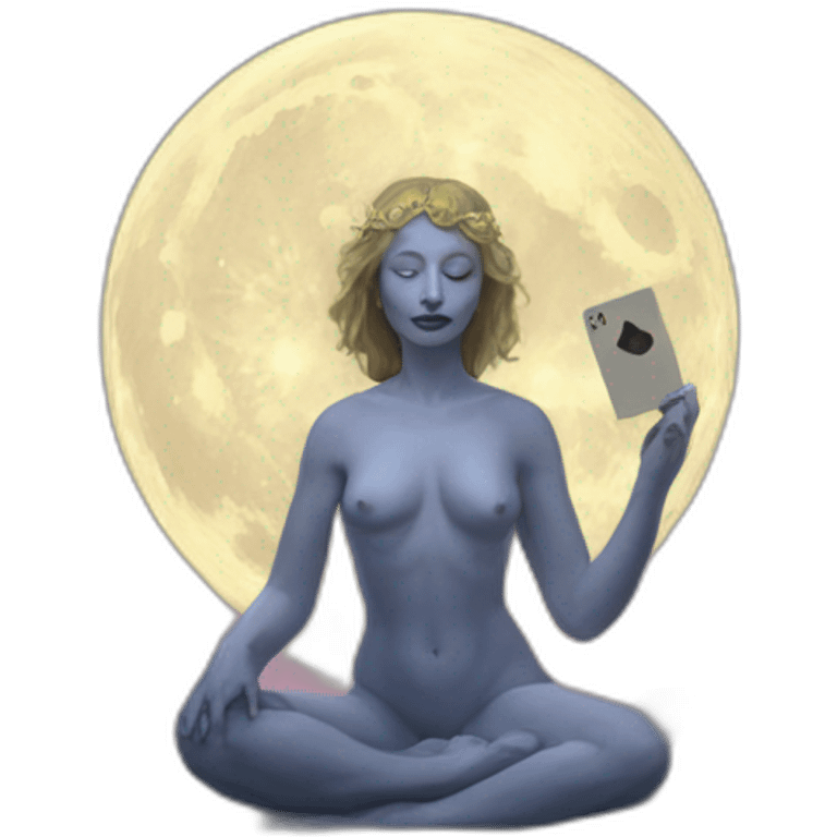 the-moon-in-the-tarot-card emoji