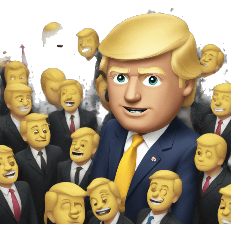 Donald trump at a party emoji