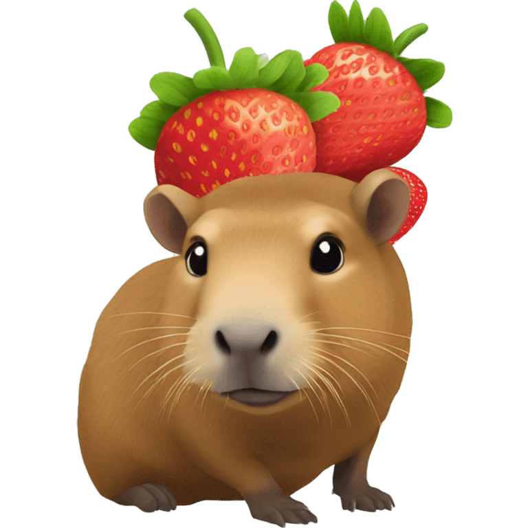 strawberry capybara  emoji