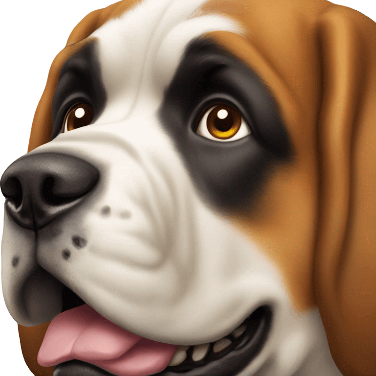 Saint Bernard head emoji