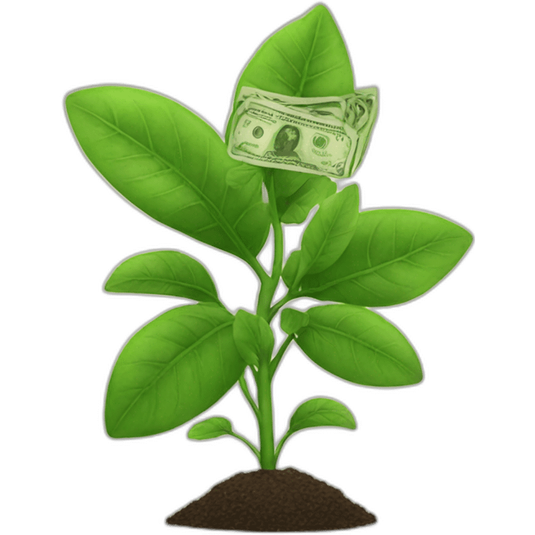 plant with cash emoji