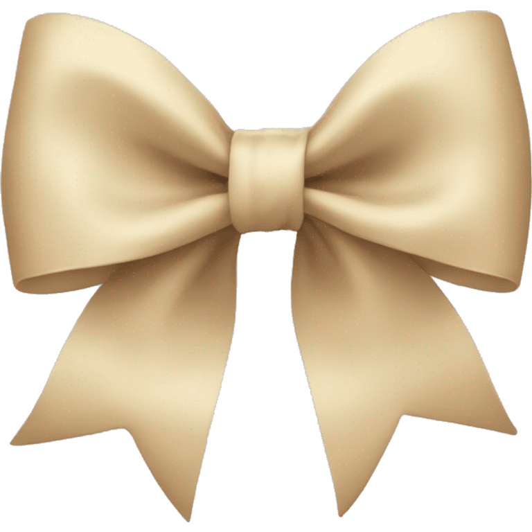 beige bow emoji