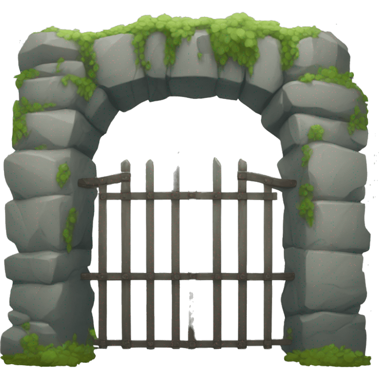 The stone gate emoji