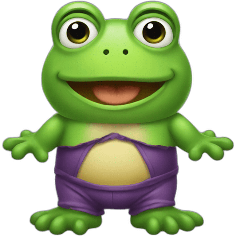 Froggy tales with the torso emoji