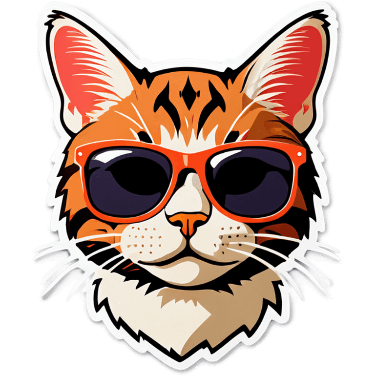 Cat with sunglasses emoji