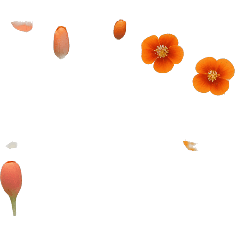 Anemone Rose yarrow anemone nasturtium iris flower emoji