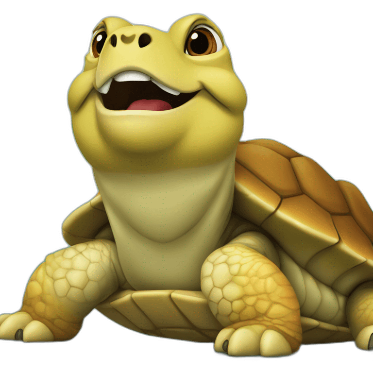 tortue sur renard emoji