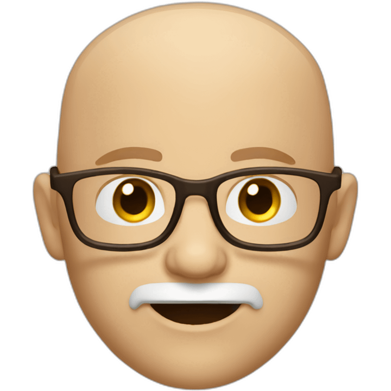 bald white man with glasses and a brown goatee winking emoji