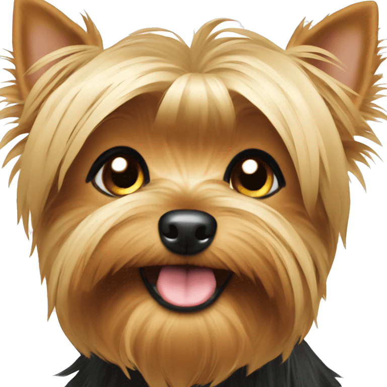 Cute yorkie dog emoji