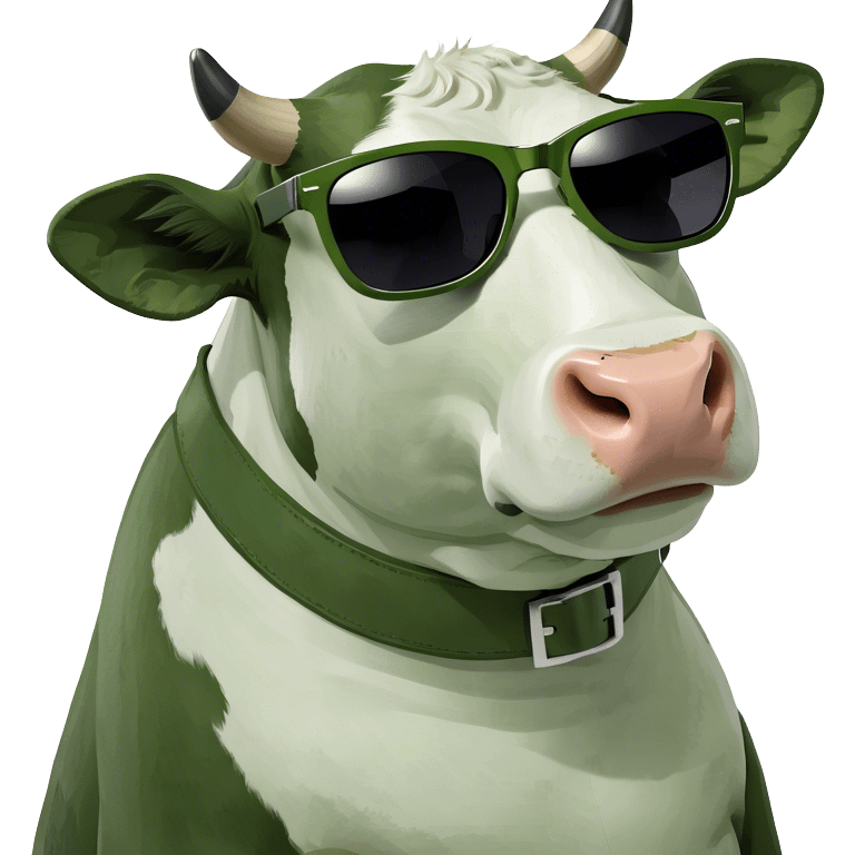 Cow wear sunglasses emoji