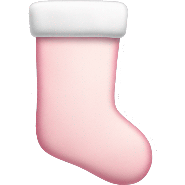 Pastel pink Christmas stocking  emoji