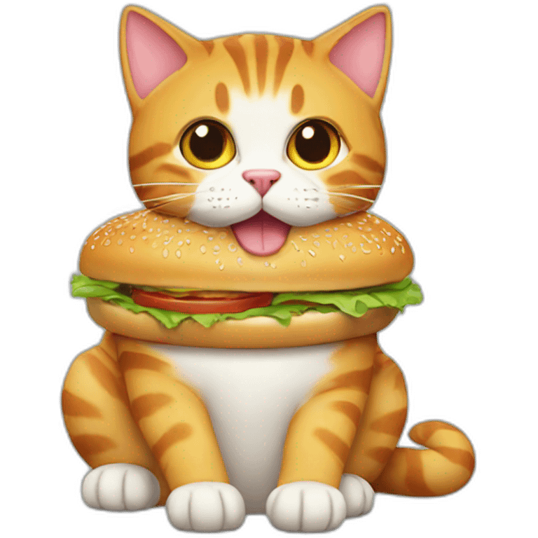 burger cat emoji