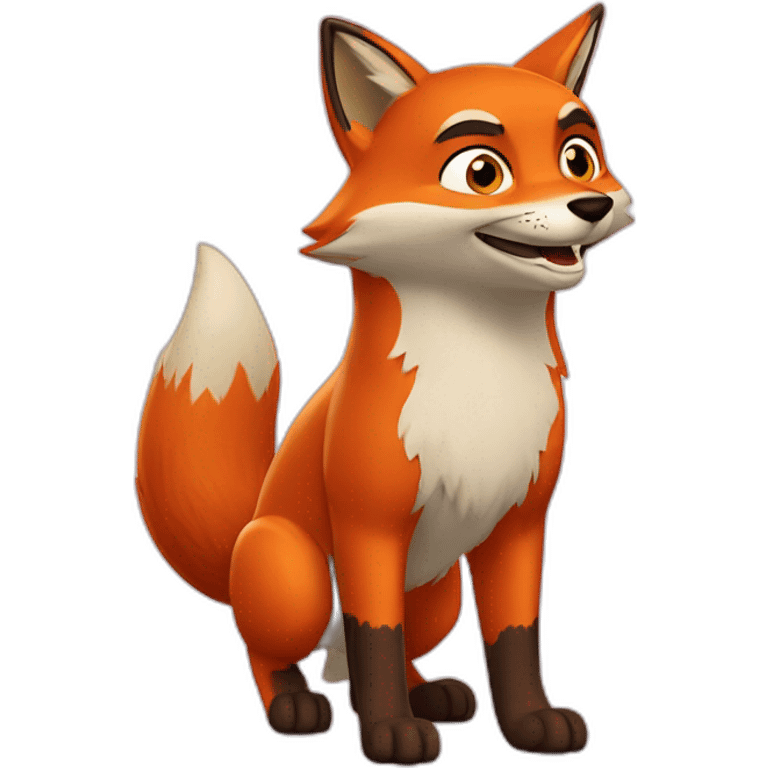 Fox in Dora the explorer emoji