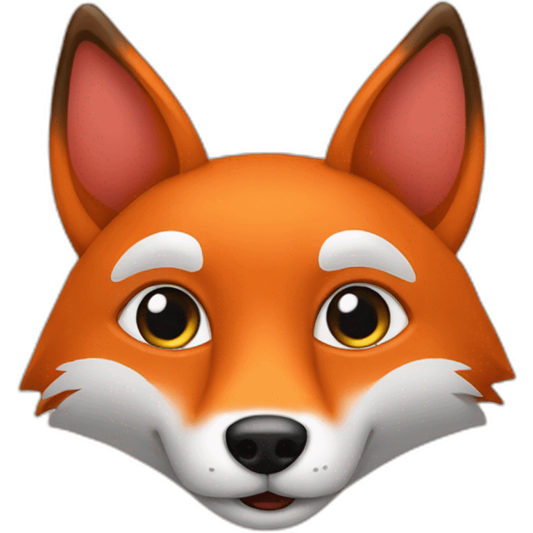 un renard avec coeur emoji